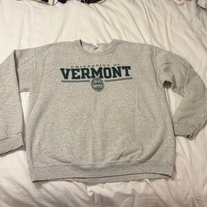 Gray University of Vermont Sweatshirt